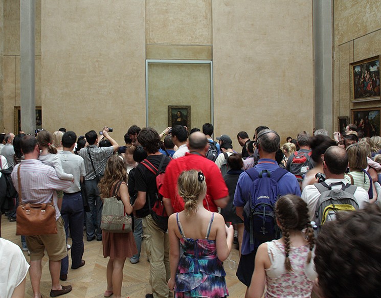 Mona lisa in the Louvre